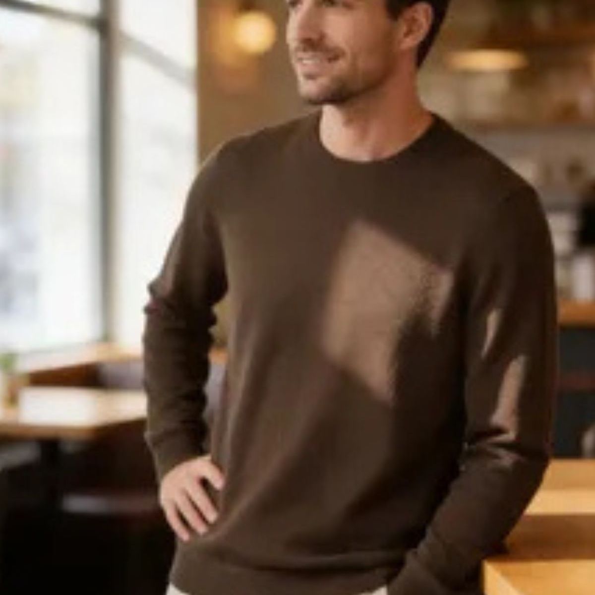 LOOK SHOP - Sweater Tejido Hombre Cuello Redondo Hilo 107