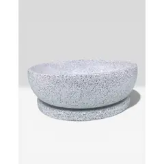 GENERICO - Macetero Martina Jaspeado Gris Paila 20cm