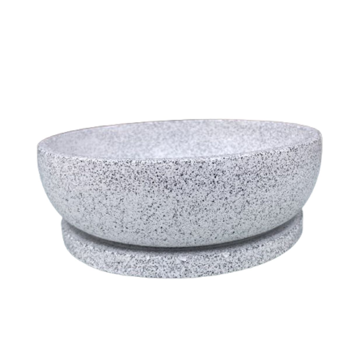 GENERICO - Macetero Martina Jaspeado Gris Paila 20cm
