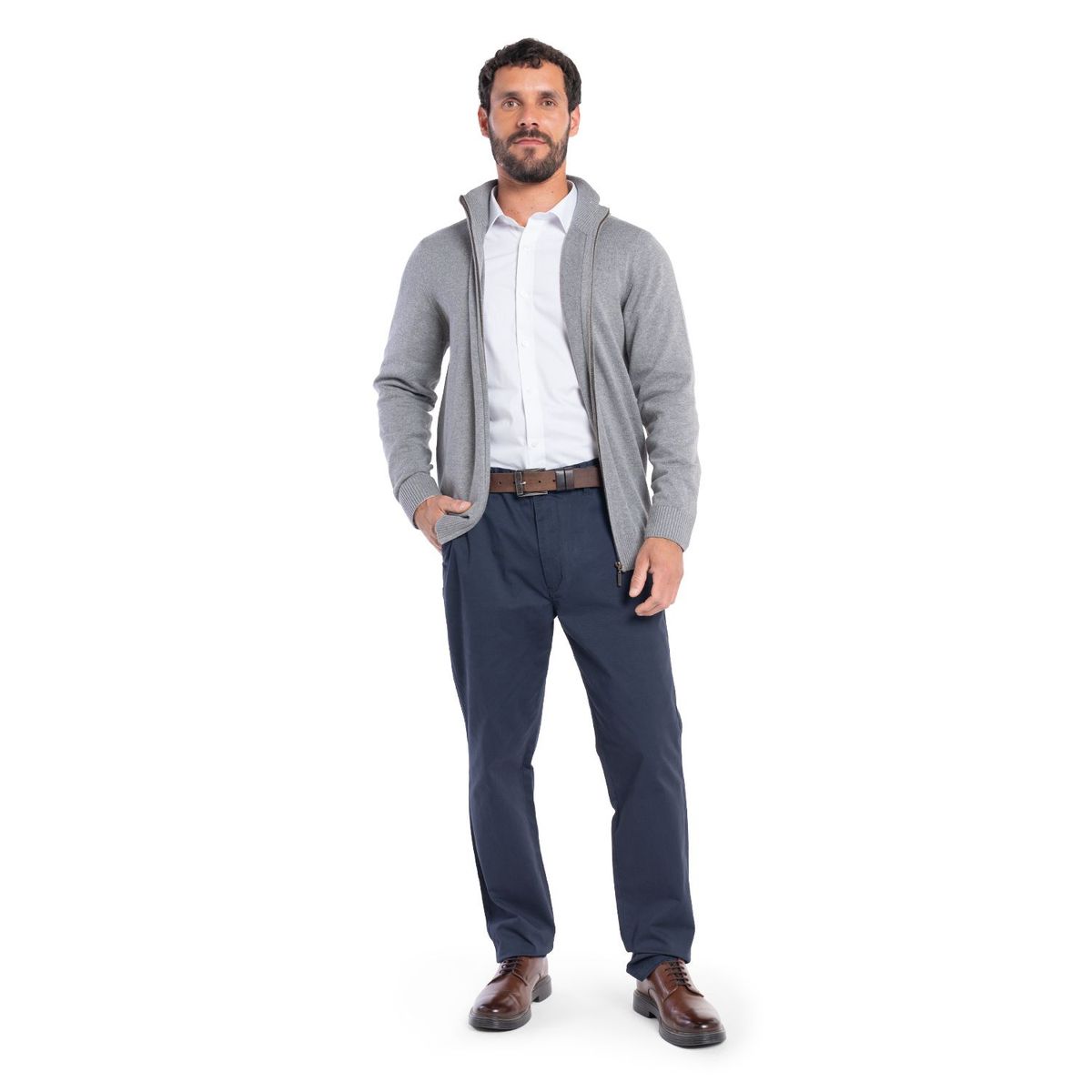POTROS - SWEATER FULL ZIPPER ALMAGRO