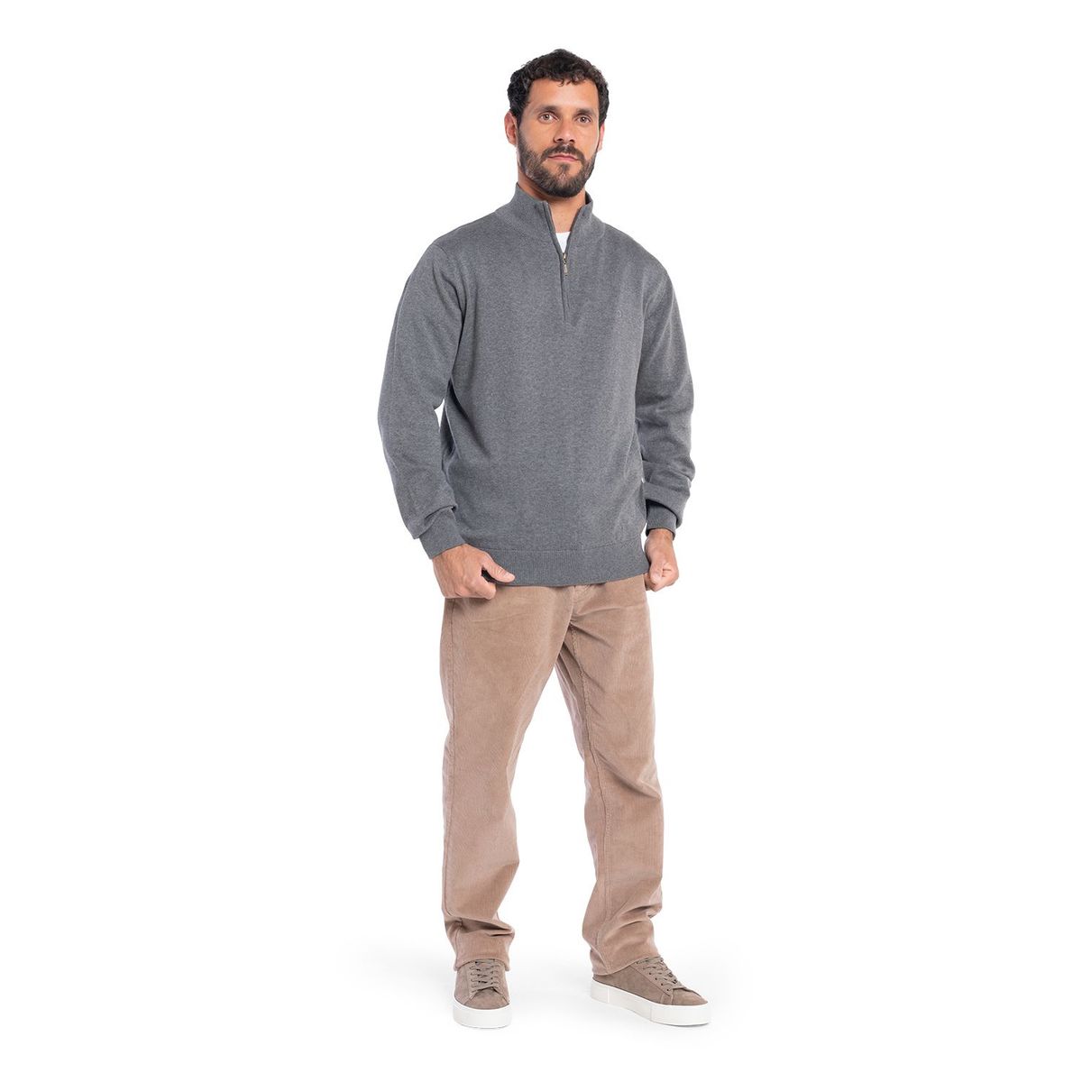 POTROS - SWEATER HALF ZIPPER CASTELLON