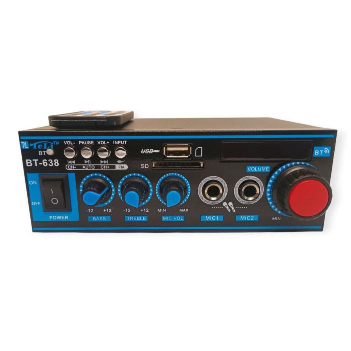GENERICO - Mini Amplificador Bluetooth Digital Hifi 2ch