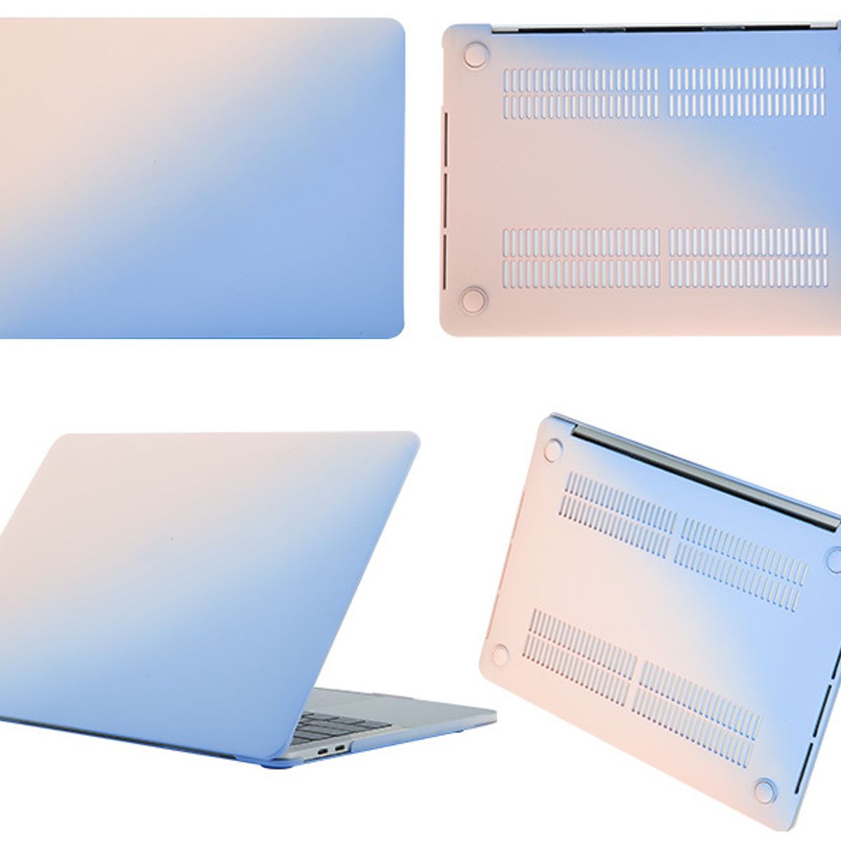 GENERICO - Carcasa protectora para Macbook Air 13 A1466 Rosa azul