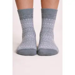 LADY GENNY - Calcetín Térmico Mujer - Diseño Nórdico Y Máximo Calor