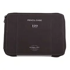 SPEEDBALL - Estuche de Tela Para 120 Lápices Negro