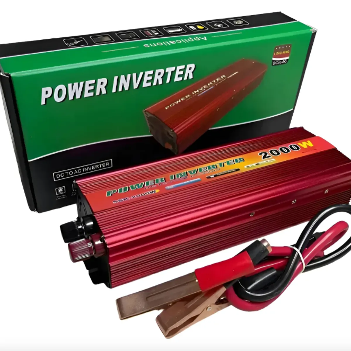 GENERICO - Inversor Convertidor De Corriente De Coche 2000w 12v220v