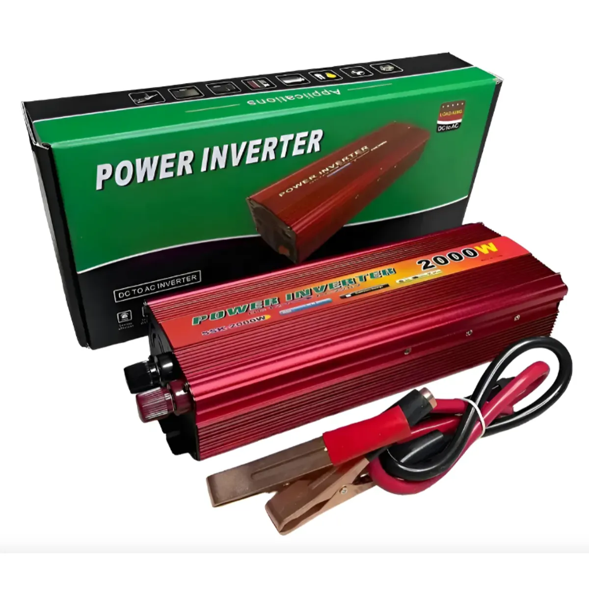 GENERICO - Inversor Convertidor De Corriente De Coche 2000w 12v220v