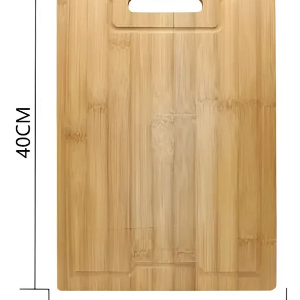 GENERICO - Tabla De Cortar Picar De Bambú 40x30 Cm Con Asa Para Cocina
