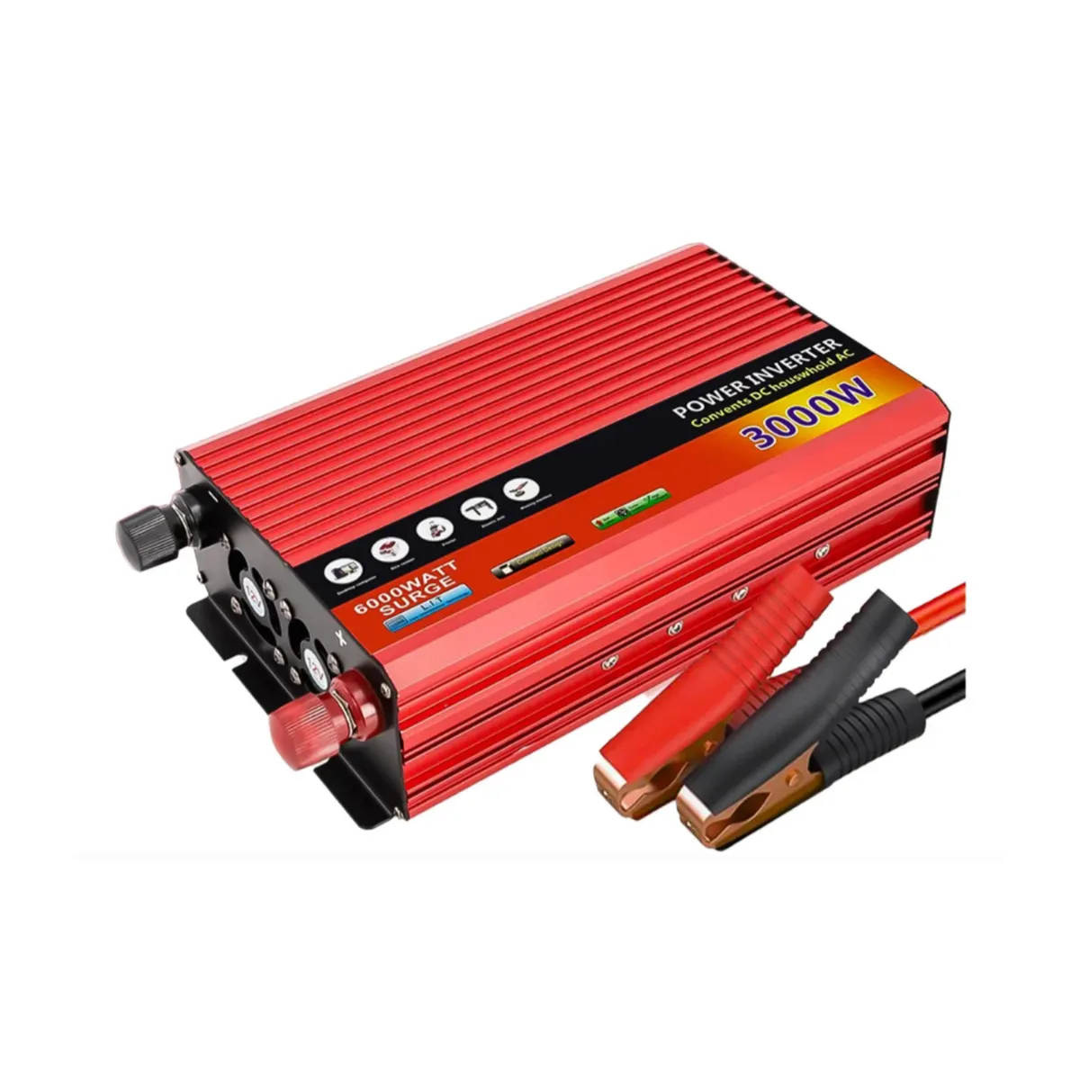 GENERICO - Inversor De Corriente De Coche 3000w 12v220v Convertidor