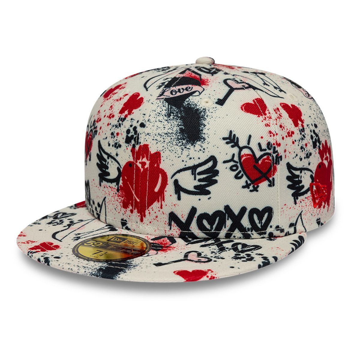 NEW ERA - Gorra 59Fifty Valentines Beige Cerrada