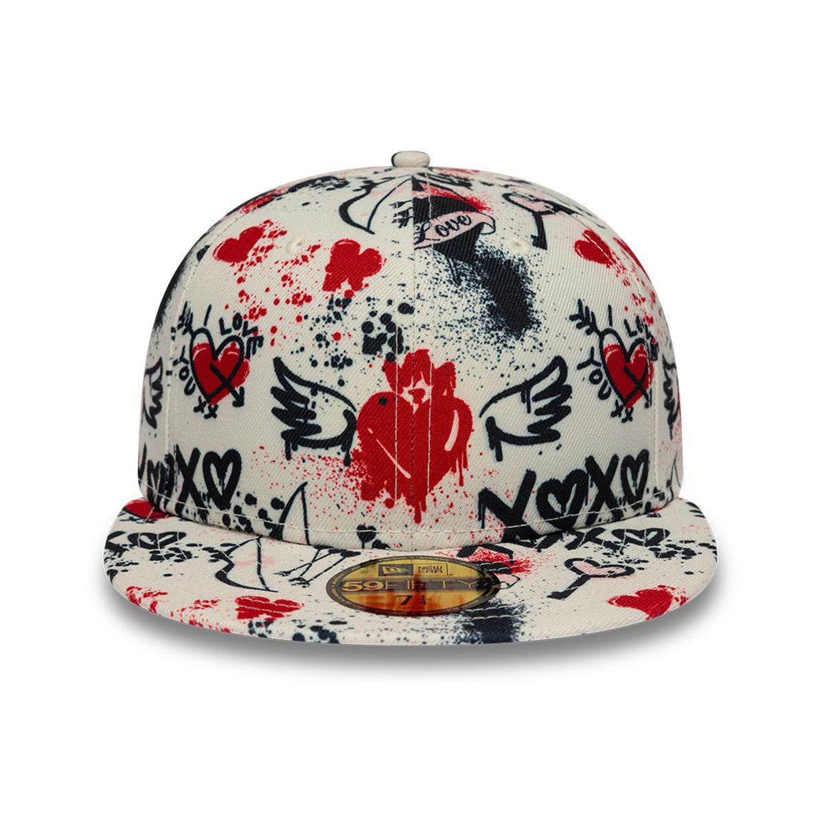 NEW ERA - Gorra 59Fifty Valentines Beige Cerrada