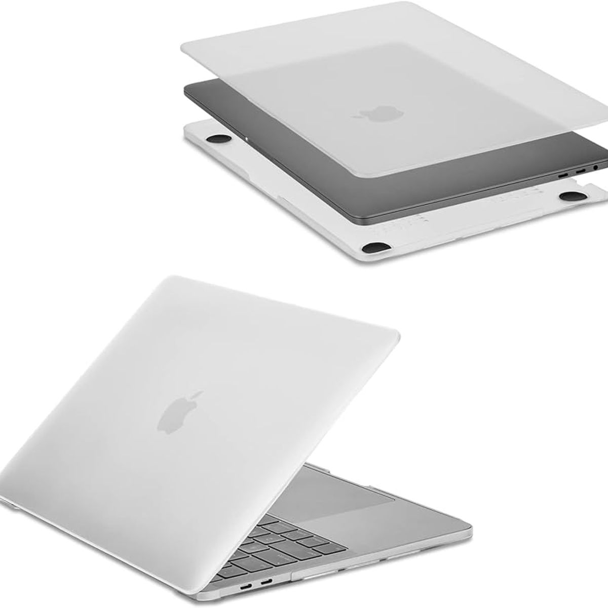 GENERICO - Carcasa protectora para Macbook Air 13 A1466 Transparente Mate