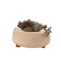 GENERICO - Macetero Martina Amarillo Paila 16cm diametro.