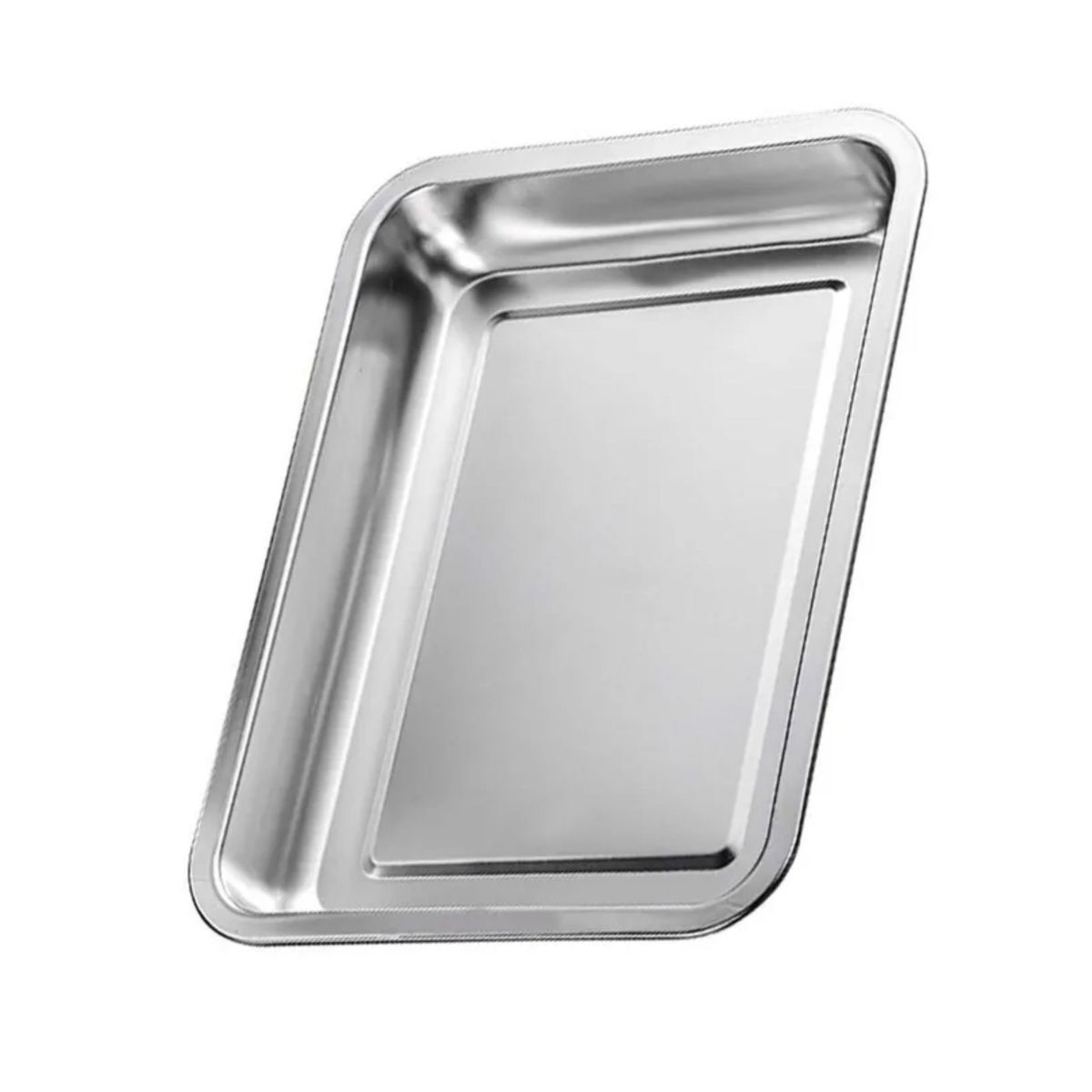 GENERICO - Bandeja Para Hornear Acero Inoxidable  Fuente Rectangular