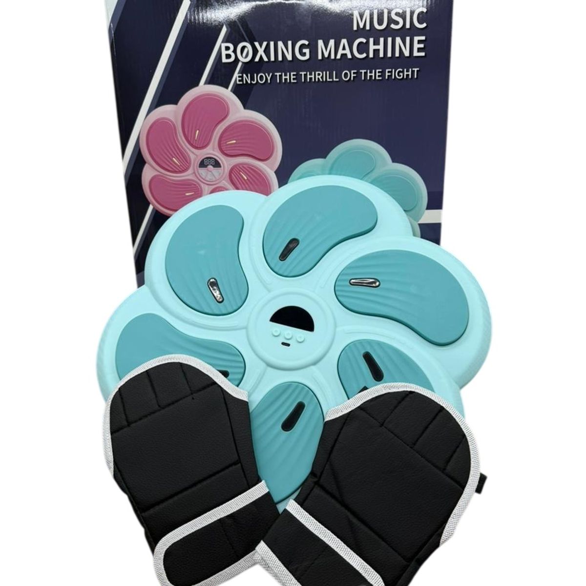 GENERICO - Maquina De Boxeo Musical Bluetooth Guante Para niño y adulto AZUL
