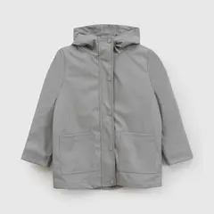 COLLOKY - Chaqueta engomada impermeable niño gris 3/4A a 12/13A