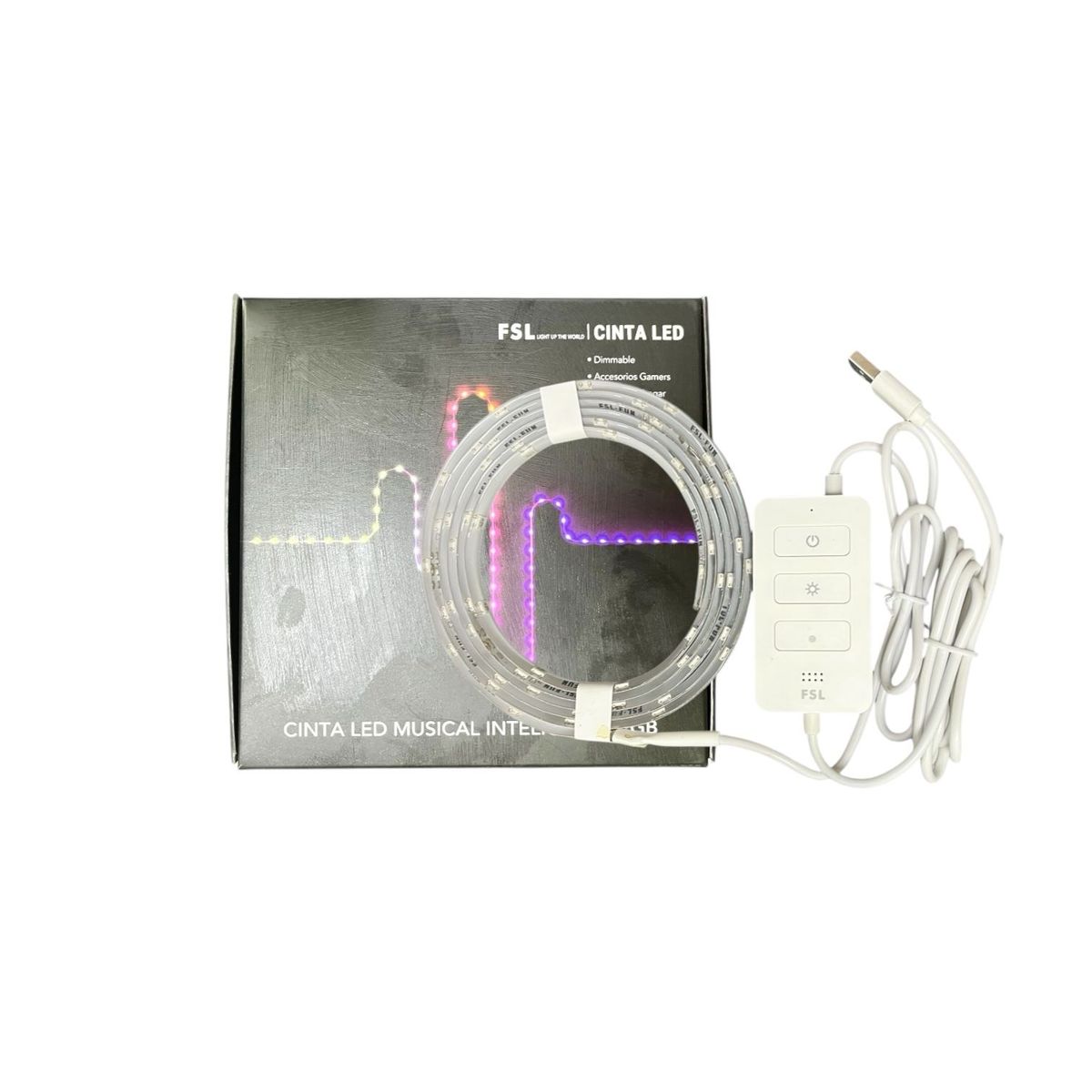 Cinta LED Musical Inteligente RGB 2m USB DC5V  Control por Sonido  FSL, marca FSL - Foto Principal