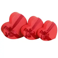 GENERICO - Cajas Corazón Para Regalo 3 Medidas San Valentin