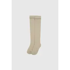 COLLOKY - Calcetin Largo Beige Niña