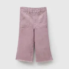 COLLOKY - Pantalón cotele niña morado 6/9M a 4/5A