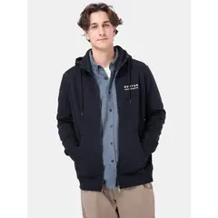 BURTON - Poleron Hombre Landmark Full Zip Gris Oscuro