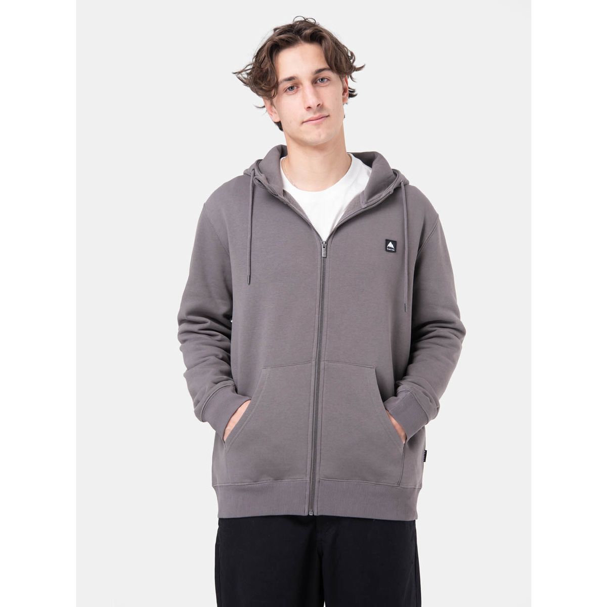 BURTON - Poleron Hombre Emblem Full Zip Gris BURTON