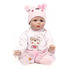 GENERICO - Bebe Reborn Muñeca Silicon Suave 55cm Osito Realista
