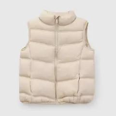 COLLOKY - Parka Niña Sin Mangas Beige