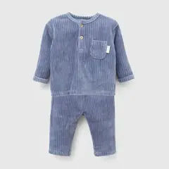 COLLOKY - Conjunto Bebé Niño Algodón Bolsillo Celeste