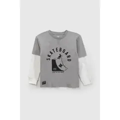 COLLOKY - Polera Gris Niño