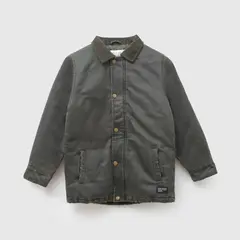 COLLOKY - Chaqueta cuello unisex verde 3/4A a 12/13A