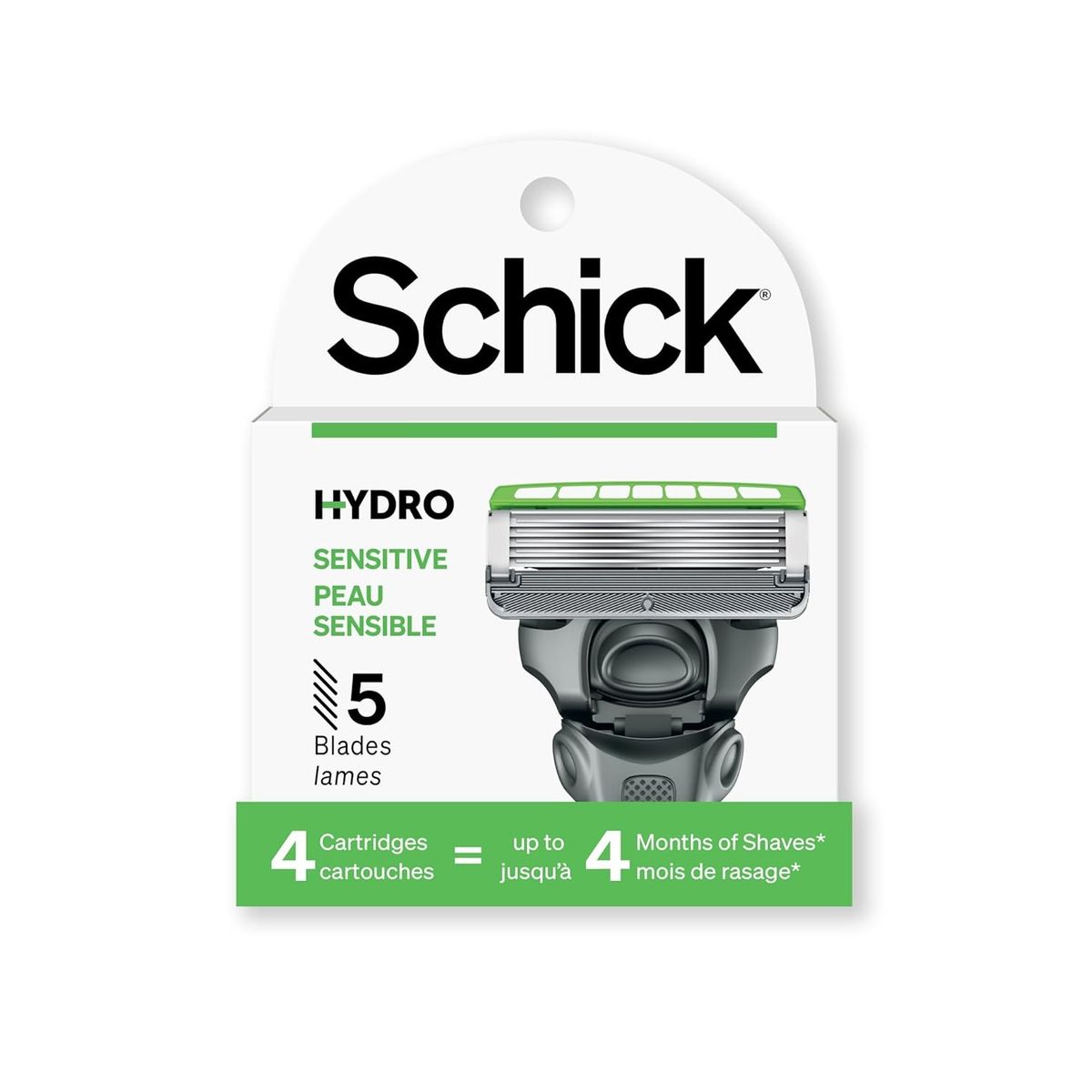 SCHICK - 4 Repuestos Maquina De Afeitar Schick Hydro 5 Sensitive
