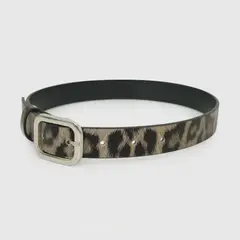 COLLOKY - Cinturon animal print con hebilla metalica niña multicolor 2/4A a 10/12A