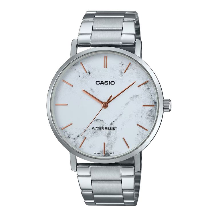 Reloj MTP-VT01DM-7A Analogo Hombre Plateado TALLA UNICA