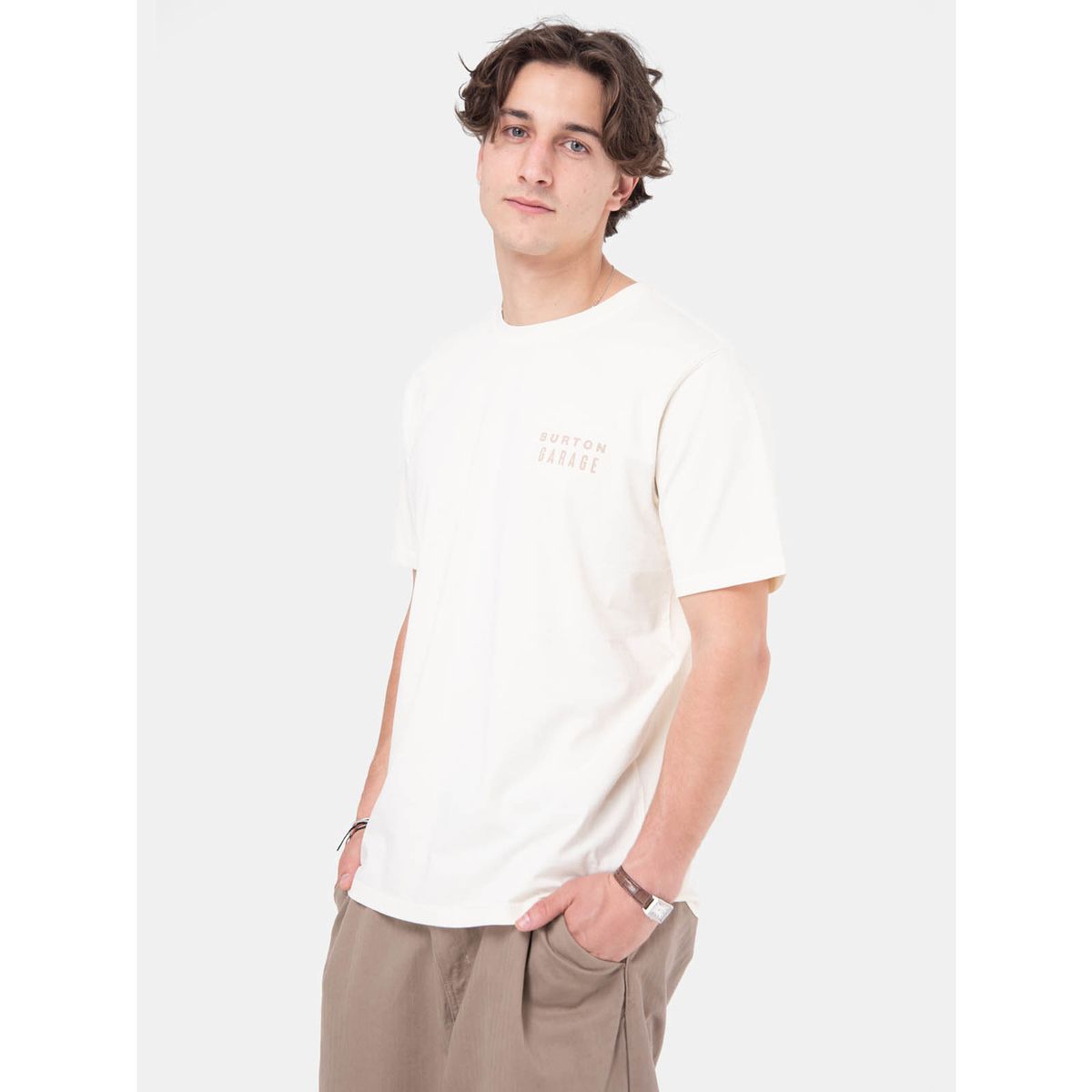 BURTON - Polera MC Hombre Trace Blanco BURTON
