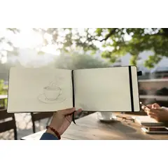 KOLOREA - Libreta Negra ejecutiva A5 80 Hojas 160 paginas