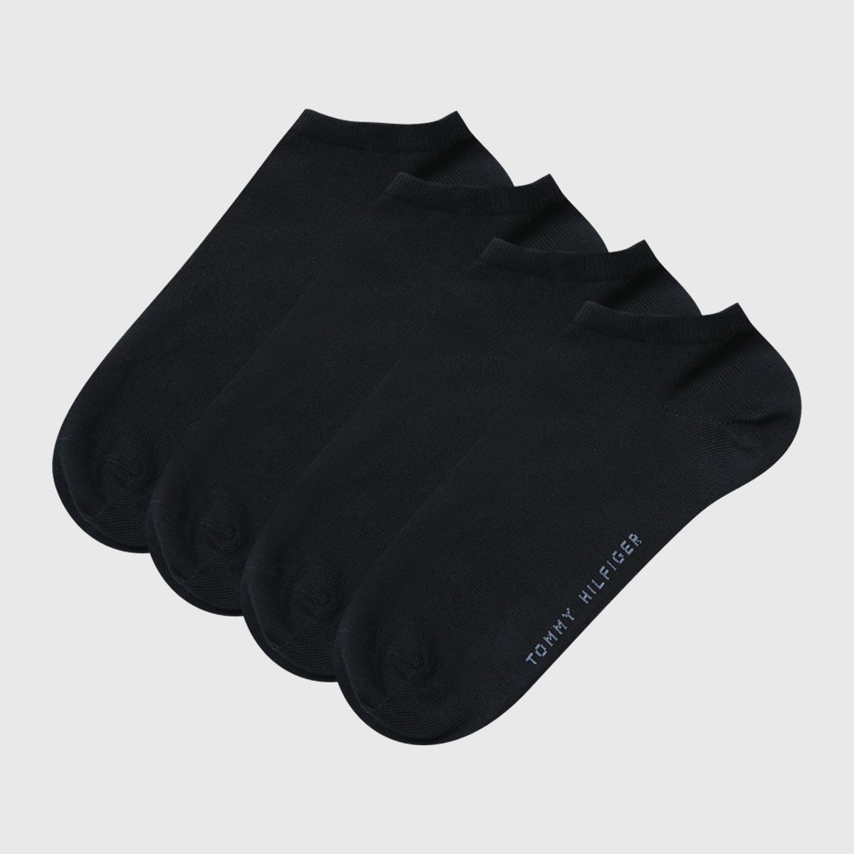 TOMMY HILFIGER - Pack De 2 Pares De Calcetines Con Logo Negro Tommy Hilfiger