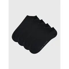 TOMMY HILFIGER - Pack De 2 Pares De Calcetines Con Logo Negro