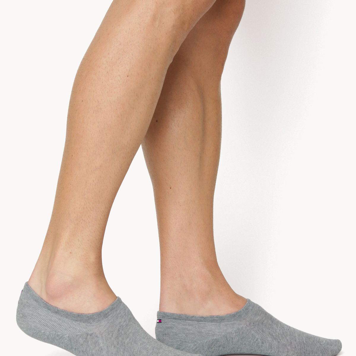 TOMMY HILFIGER - Pack De 2 Pares De Calcetines Tobilleros Gris Tommy Hilfiger