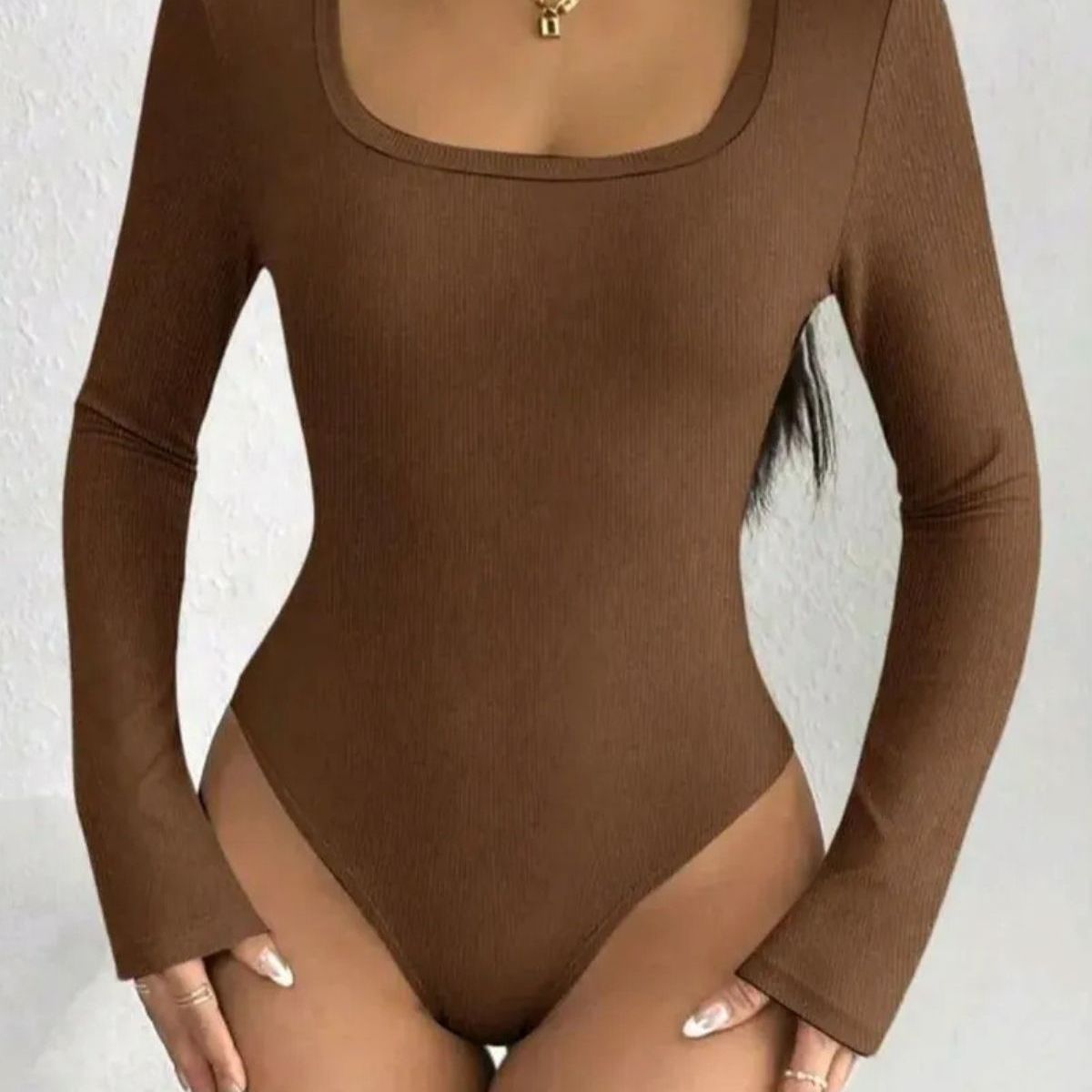 LOOK SHOP - Body Mujer Manga Larga Ajustable Modelador. Acanalado 667