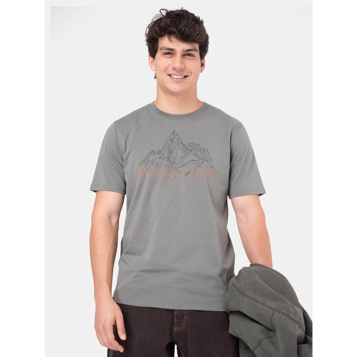 BURTON - Polera MC Hombre Mountain Stamp Verde BURTON