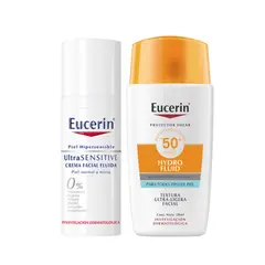 EUCERIN - Crema Ultrasensitive + Solar Hydro Fluid Tono Light