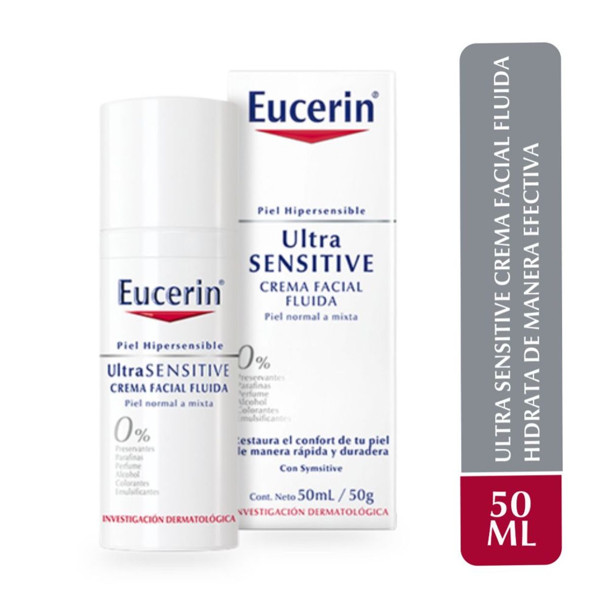 EUCERIN - Eucerin Crema Ultrasensitive + Solar Hydro Fluid Tono Light