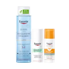 EUCERIN - Facial Micelar 3 en 1 + Oil Control Solar FPS50