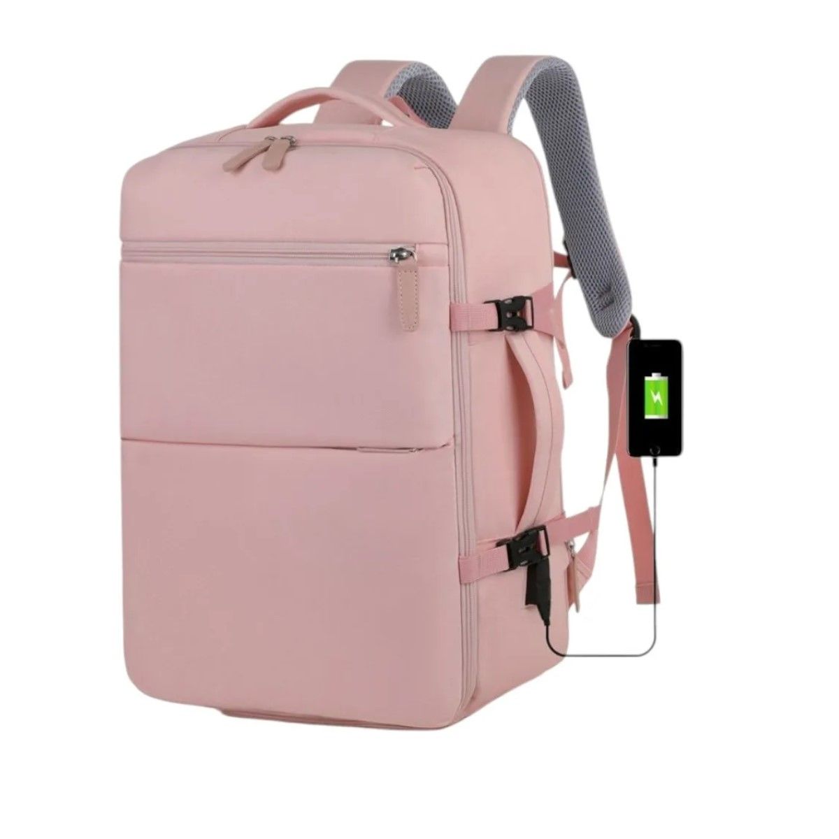 GENERICO - Mochila Viral Tiktok 35l Cabina Viaje Avion Expandible