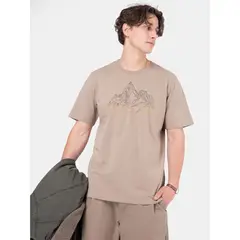 BURTON - Polera MC Hombre Mountain Stamp Beige