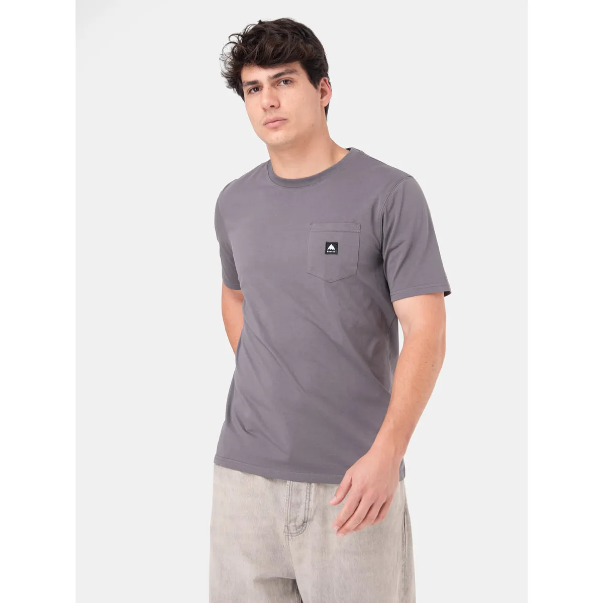 BURTON - Polera M/C Hombre Colfax Gris BURTON