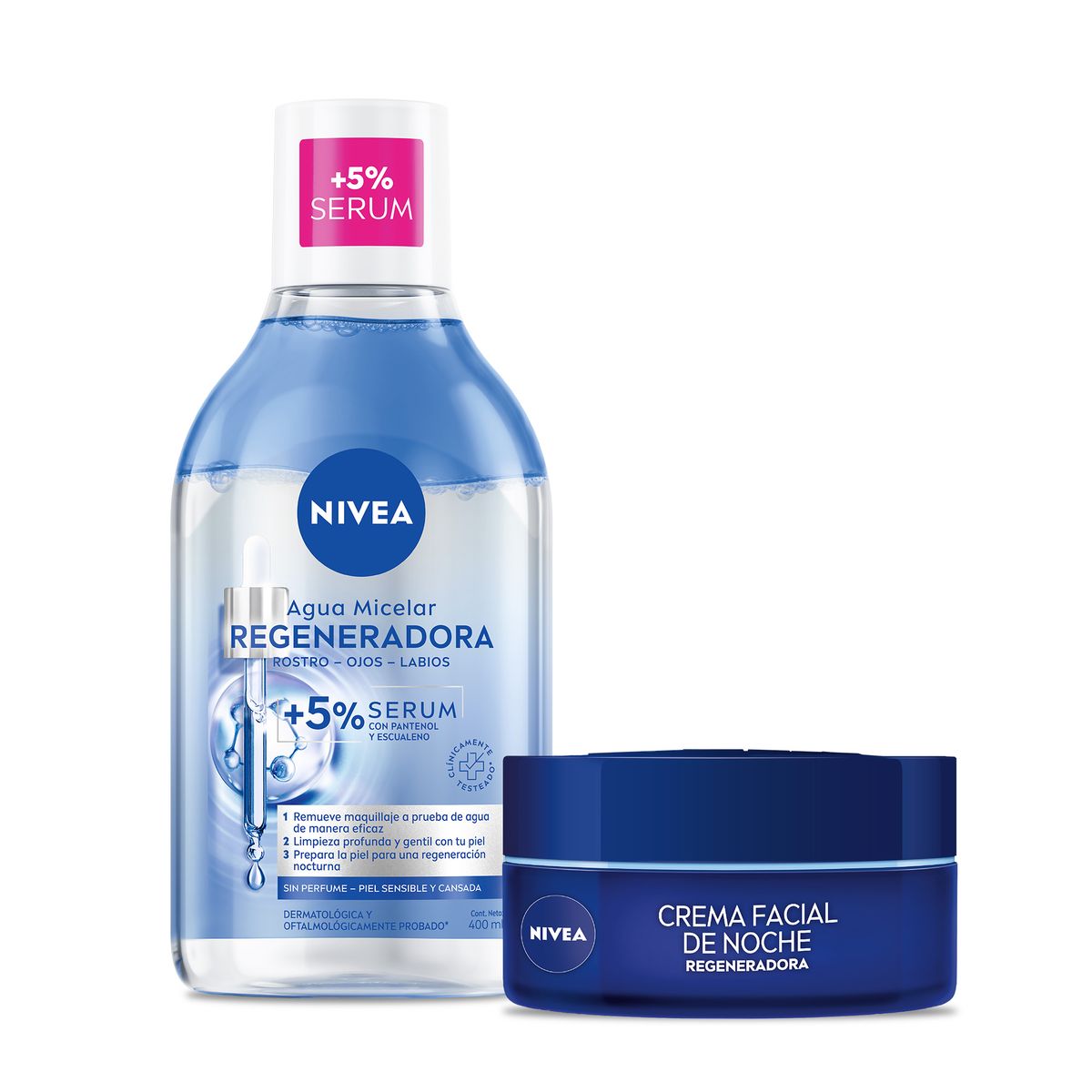 NIVEA - Nivea Pack Micelar Regeneradora + Crema Noche 50ml