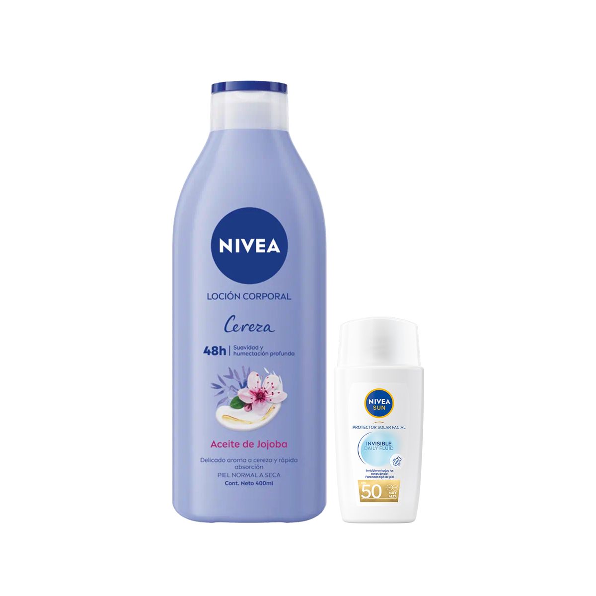 NIVEA - Nivea Crema Corporal + Solar Invisible Daily Fluid FPS50
