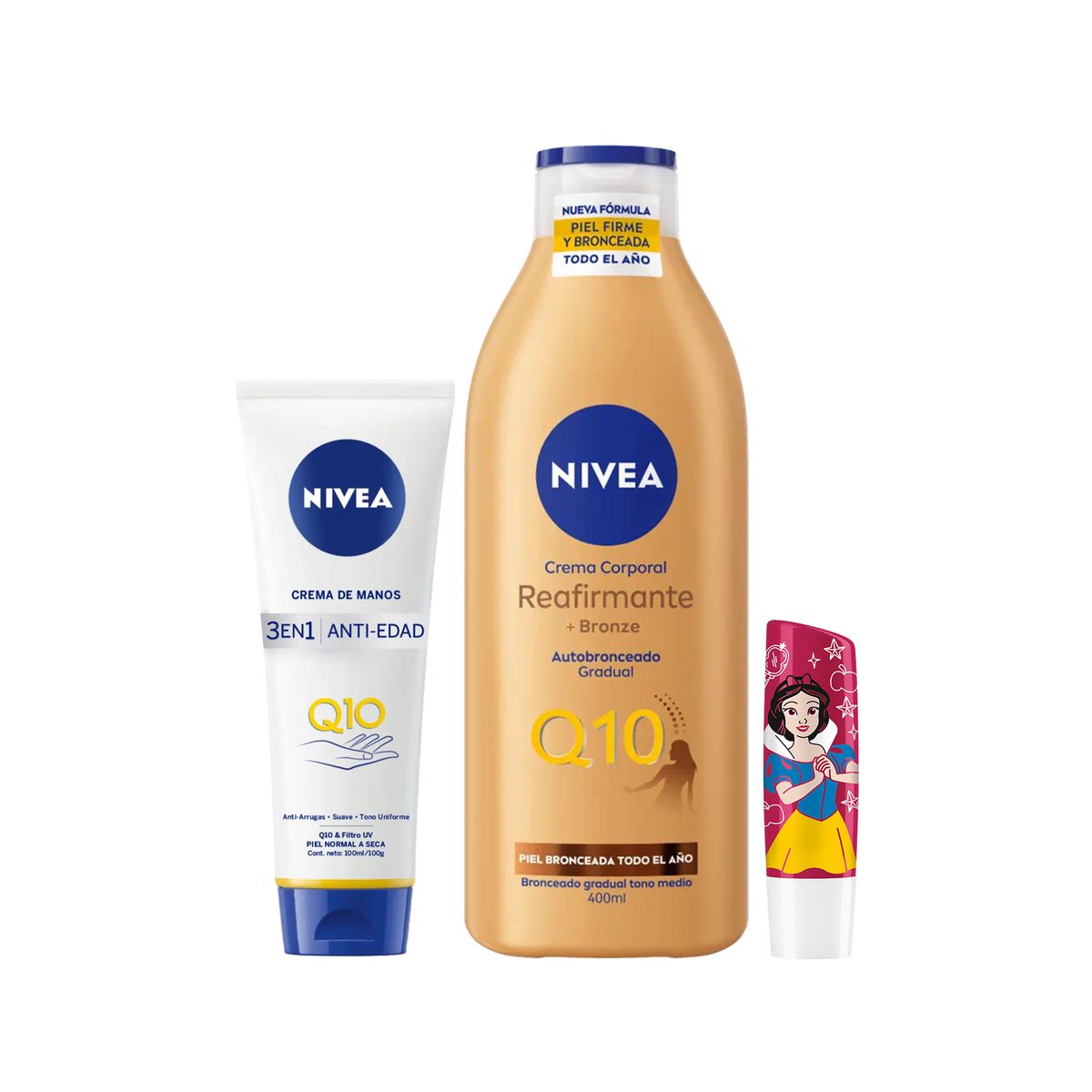 NIVEA - Nivea Crema Manos Q10 + Crema Corporal Q10 + Bálsamo Labial